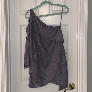 BCBGMaxAzria One Shoulder Tiered Dress